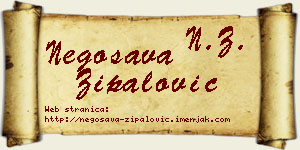 Negosava Zipalović vizit kartica